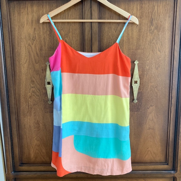 Mara Hoffman Moderna Red Mini Slip Dress - Picture 3 of 5